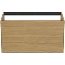 Ideal Standard Conca Waschtisch-Unterschrank T4357Y6 ohne Waschtisch-Platte, 2 Auszüge, Eiche hell Furnier