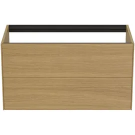 Ideal Standard Conca Waschtisch-Unterschrank T4357Y6 ohne Waschtisch-Platte, 2 Auszüge, Eiche hell Furnier