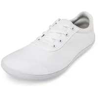 Treer Breite Barfußschuhe Herren, Barfussschuhe rutschfest Atmungsaktive Barfußschuhe Flache, Barfussschuhe Sommer Minimalistische Trekkingschuhe Wanderschuhe, TPR-Sohle - 47 EU