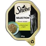 Sheba Selection in Sauce mit Kaninchenhäppchen 2 x 11 x 85 g