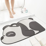 Super saugfähige Badematte, niedliches Cartoon-Design, rutschfest, für den Eingangsbereich, für den Haushalt, Badezimmer, saugfähige Bodenmatten, Toiletten, Bodenmatte (40x60 cm, Panda)