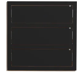 Ambivalenz Fläpps 80x80-3 Schuhregal schwarz