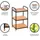 Wenko Beistellregal Loft 42,0 x 33,5 x 69,0 cm Braun, Schwarz