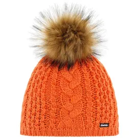 Eisbär Afra Lux Mütze mit Bommel in Orange | Gr.: onesize