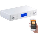 auvisio Küchenradio: Stereo-FM-Küchen-Unterbauradio mit Bluetooth, Timer, Wecker, LCD, PLL (Küchenunterbauradio, Unterbau Küchenradio, Kurzzeitwecker)