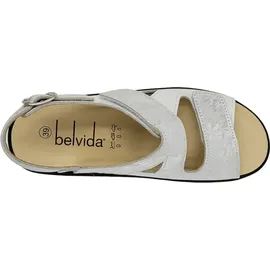 Belvida Plateau-Sandalette Damen Weiß 38
