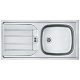 FRANKE Edelstahlspüle, rechteckig, 86/44 cm, (1 St) silberfarben
