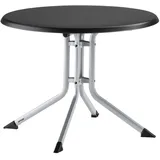 Kettler Klapptisch Ø 70 x 74 cm Silber/Anthrazit