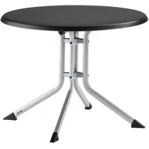 Kettler Klapptisch Ø 70 x 74 cm Silber/Anthrazit