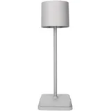 LED's light Akku LED-Tischleuchte grau dimmbar IP54 Ladeschale