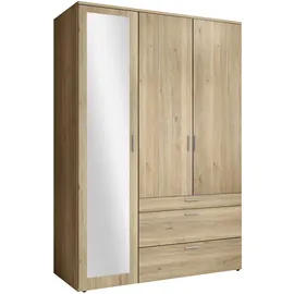 Stella Trading Drehtürenschrank VESALA 135 x 195 x 56 cm Eiche