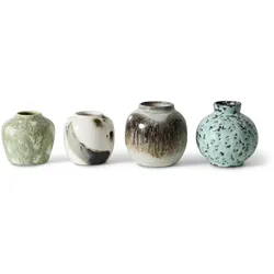 HKliving - 70's Keramik Vasen, canyon (4er-Set)