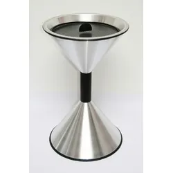 Stand Aschenbecher SZ 70x40cm ALUMINIUM matt SZAGATO Made in Germany Aschenbecher für draußen mit Deckel Standaschenbecher Stand Aschenbecher outdoor