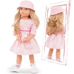 Götz - Emma, Multigelenkstehpuppe mit blonden Haaren, ohne Pony und steingrauen Augen, 50 cm