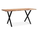 furnicato Schreibtisch Computertisch 160cm Massivholz Arbeitszimmer Laptoptisch Homeoffice