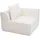Mendler L-Sofa HWC-O540 mit Ottomane creme