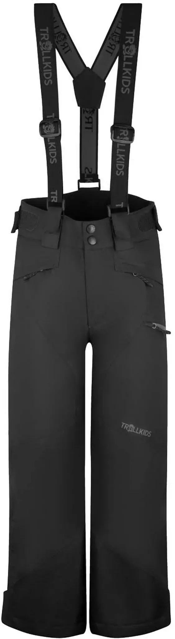 Trollkids Kongsberg Skihose Kinder in black, Größe 128 - schwarz