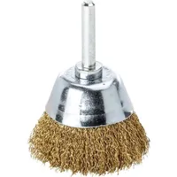 Lessmann Topfbürste D.50mm Schaft 6mm Drahtstärke 0,2mm MS 10500min-1
