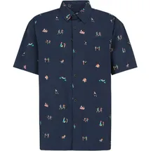 Iriedaily Resorio Kurzarmhemd Blau XL