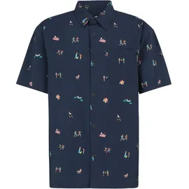 Iriedaily Resorio Kurzarmhemd Blau XL