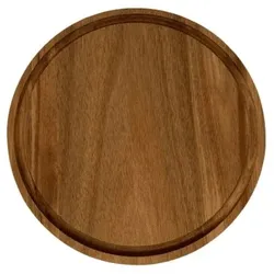METRO Professional Servierbrett, Akazienholz, Ø 22.5 cm, rund, braun