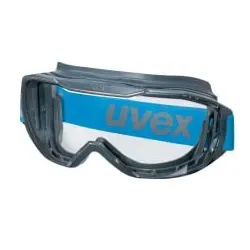 uvex megasonic ETC Vollsichtbrille, dauerhaft beschlagfrei 9320415 , Farbe: anthrazit / blau