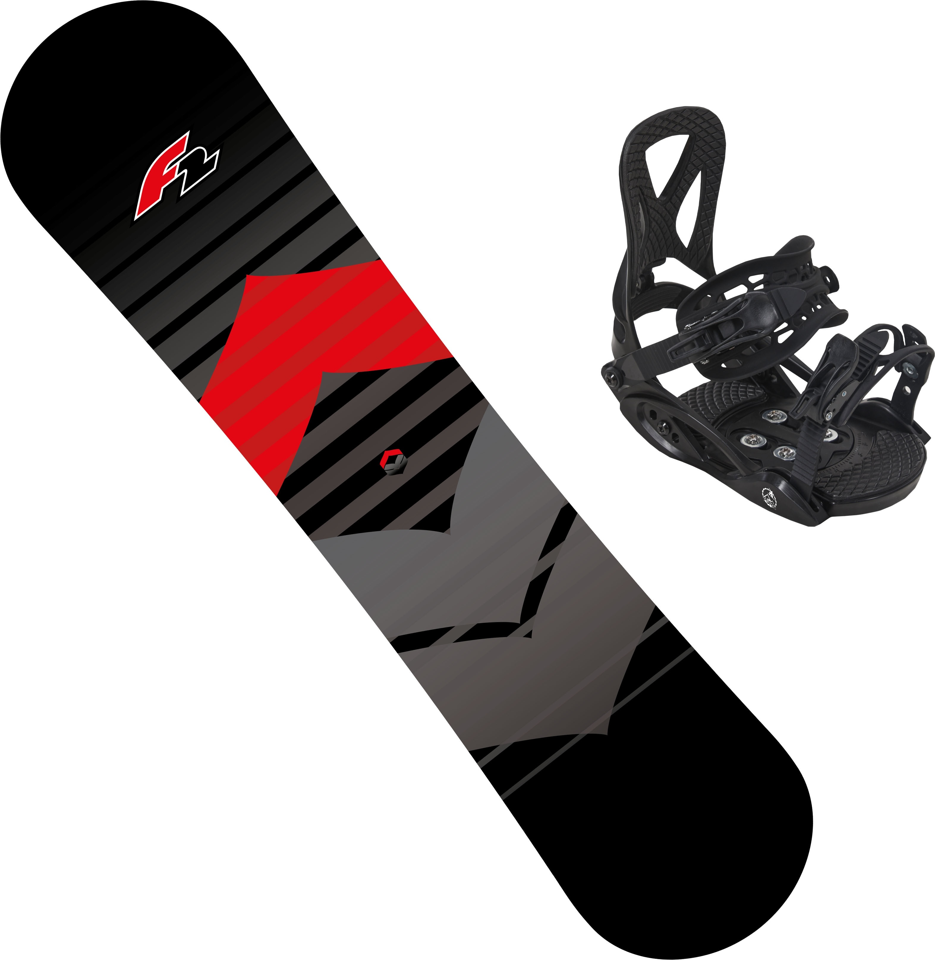 F2 Snowboard »F2 SNOWBOARD KIDS SET« F2 rot/schwarz 125