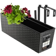 Kadax Murano 18,5 x 19,5 x 56 cm Grafit