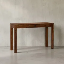 KADIMA DESIGN Schreibtisch Kompakt Sheesham Dunkelbraun