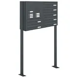 AL Briefkastensysteme Durchwurfbriefkasten 7016 Anthrazitgrau