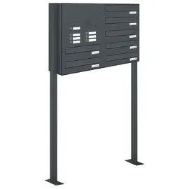 AL Briefkastensysteme Durchwurfbriefkasten 7016 Anthrazitgrau