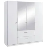 XORA Buchholz Drehtürenschrank 180 x 197 x 54 cm weiß