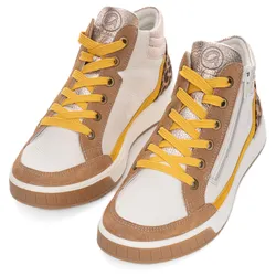 Ara Sneakerboots »ROM«, Schnürboots, Retro Sneaker, Higt Top Sneaker in G-Weite Ara creme kombiniert 6,5