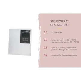 Karibu Franzi 3 inkl. 9 kW Bioofen + ext. Steuerung