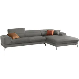 W.Schillig Eckcouch Polyester 3-Sitzer Grau