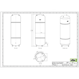Reflex N MAG 6 bar 1000 l Grau
