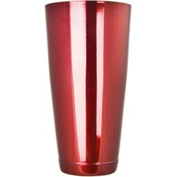 Boston Shaker, Edelstahl, candy rot (845ml)