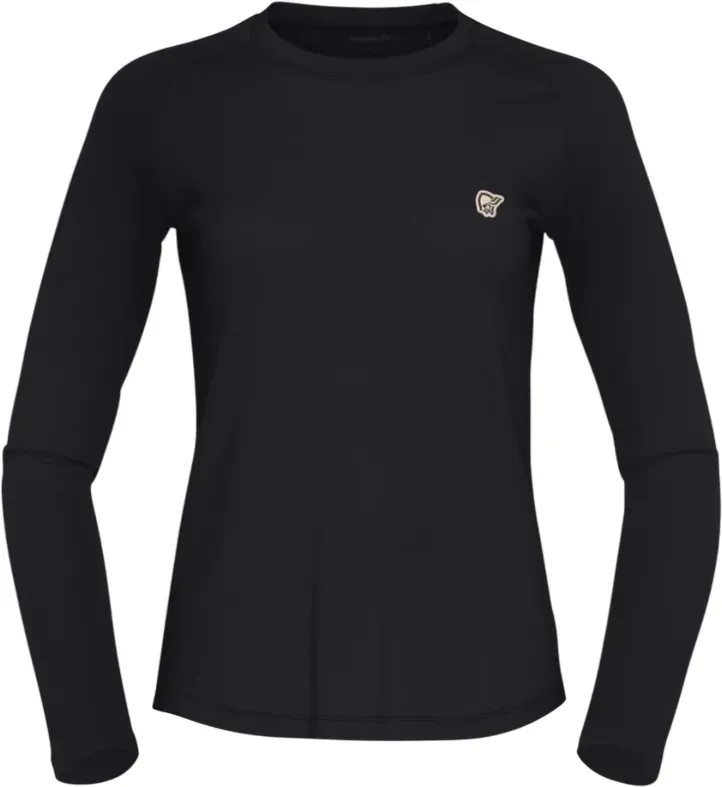 Damen-Funktionsshirt Norrona femund pureUll Long Sleeve Größe: M /  schwarz