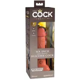 King Cock Elite Dual Density Silicone Cock, Tan, 6 Zoll