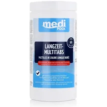 mediPool Poolpflege mediPOOL Langzeit-Multitabs 1kg - Algenverhütung und Flockung (1er Pac