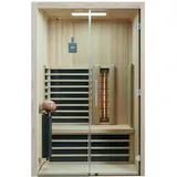 InfraWorld Infrarotkabine TrioSol Glas 125 Tanne VG inkl. 5-teiligem gratis Zubehörset