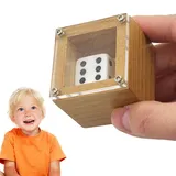 Sloane Magic Deck Würfelbox | Zauberwürfel Holzkiste - Dice in A Box Magic Trick, Mind Prediction Dice Number Illusion Mentalist Real Magic Trick