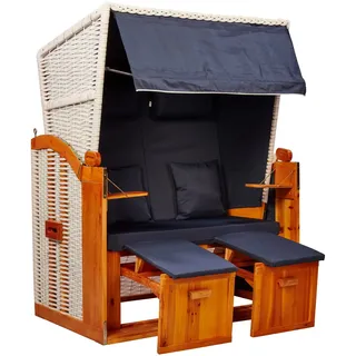 Intergrill Webavita Strandkorb 2-Sitzer Doris Ostsee Blau