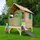 Axi Spielhaus Tom 287 x 231 x 191 cm Holz Braun/Grün