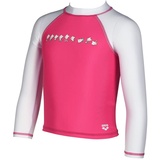 Arena Unisex Kids UV L/S Tee Shirt, Freak Rose-White, 92