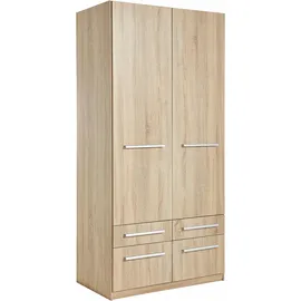 Priess Wäscheschrank Barcelona 94 x 193 x 54 cm Beige/Braun