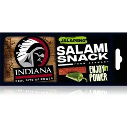 Indiana Jerky Salami Snack Jalapeño Trockenfleisch/Jerky 18 g