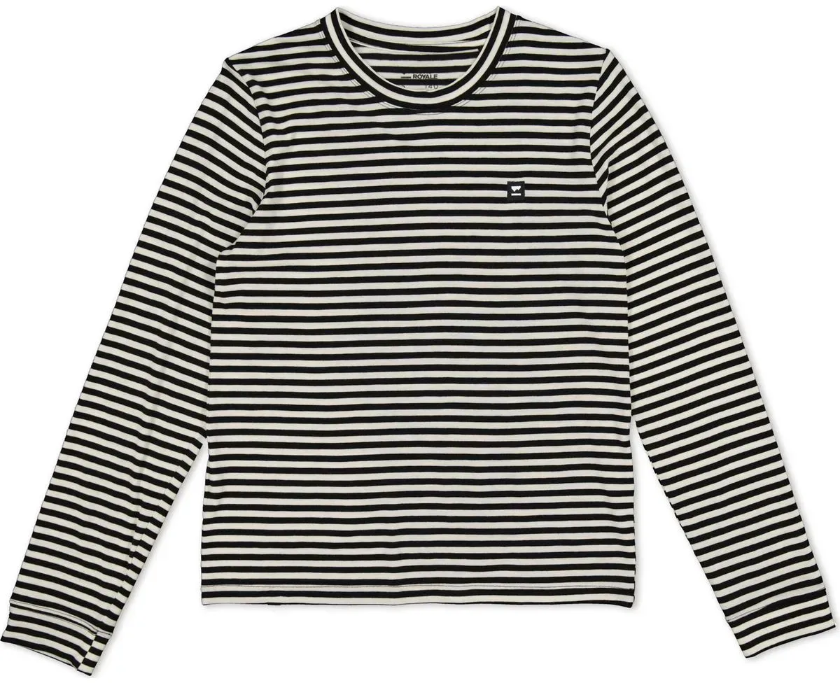 Mons Royale Womens Icon Merino Long Sleeve mr stripe (676) XL