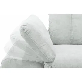 Home Affaire 2,5-Sitzer HOME AFFAIRE "Bergamo Multifunktions-Couch, elegant und komfortabel", silber, B:215cm H:77cm T:90cm, Chenille 100% Polyester;Struktur fein ( 100% Polyester);Luxus-Kunstleder;Struktur weich (100% Polyester), Sofas, mit Armlehn-und