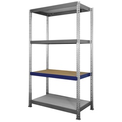 SZAGATO Regal-Zusatzböden, BxT: 1450 x 600 mm, blau, für Weitspannregal